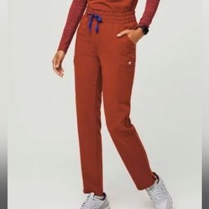 Figs High-waisted Yola Skinny Pant in Auburn *limited edition color*